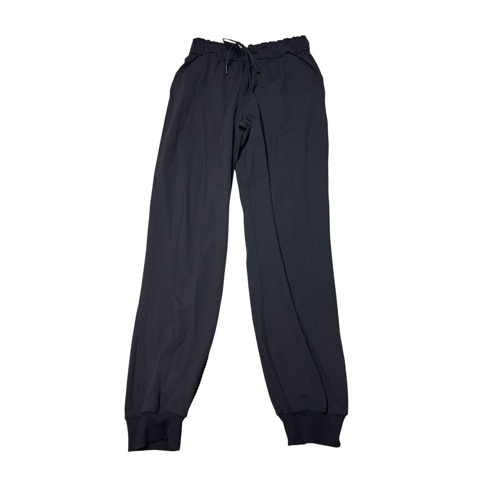 Lululemon Stretch High-Rise Jogger Black Pants Womens 6  L28 Drawstring LW5CV4S?